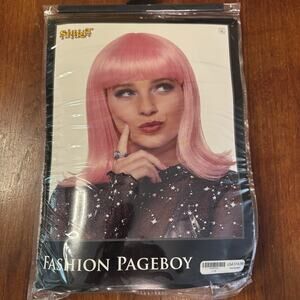 Spirit Halloween Pink Fashion Pageboy Wig Discontinued Style New Sealed Cosplay